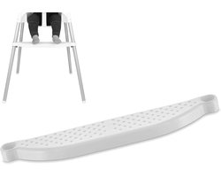 Comfort Voetensteun voor Kinderstoel - Verstelbare Hoogte & Antislip Oppervlak - Veilige Ondersteuning voor Kinderen - Wit