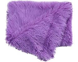 Comfortabel en Wasbaar Hondenkussen - Zacht Antistress Ligbed voor Hond en Kat (Paars, L 100x75cm)