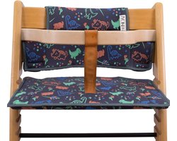Comfortabel Kussen voor Kinderstoel Geschikt voor Model Tripp Trapp met Dino Print