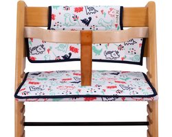 Comfortabel Kussen voor Stokke Tripp Trapp Kinderstoel (Dino Print)