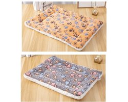 Comfortabel pluche bed voor kleine dieren, warm en zacht, ideaal voor cavia's, konijnen en hamsters, 40 x 30 cm, beschikbaar in geel en donkerbruin