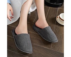 Comfortabele Coral Fleece Slippers voor Thuis en Wellness - Wasbare Unisex Slippers voor Badkamer, Reizen en Gasten