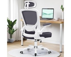 Comfortabele en Duurzame Bureaustoel met Verstelbare Rugleuning en Armleuningen - Voor Kantoor en Thuiskantoor