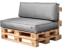 Comfortabele Grijze Tuinkussen Set voor Palletmeubels - Duurzaam Schuimgevuld
