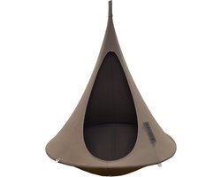 Comfortabele Hangstoel 120cm - Taupe Kleur