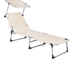 Comfortabele ligbed met luifel - Ideaal voor buiten ontspannen