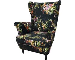 Comfortabele Oorfauteuil met Hoge Rugleuning - Scandinavische Loungestoel voor Woonkamer of Slaapkamer