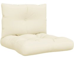 Comfortabele Palletkussens - 2 Stuks Crème Kleur