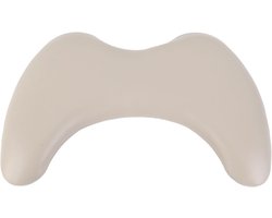 Comfortabele PU Leren Handsteun voor Manicure - U-vormig Kussen voor Nageltechnici en Armsteun (Beige)