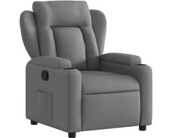 Comfortabele Relaxfauteuil - Zitmeubel Ontspanning - Woonkamer Comfort - Zachte Stof Bekleding - 20.1 kg - Donkergrijs