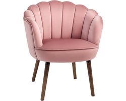 Comfortabele Roze Accentstoel met Lotusdesign voor Woonkamer en Lounge