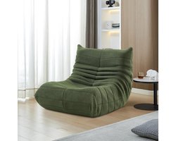 Comfortabele Vloerbank met Rugleuning en Zachte Bekleding - Flexibele Zitkussen voor Woonkamer