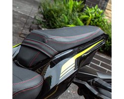 Comfortabele Zadelkussen voor Motorpassagiers met Luchtdrukverlichting en Leer, Geschikt voor Kawasaki Z900 2017-2023, Ideaal voor Lange Rit en Extra Ondersteuning
