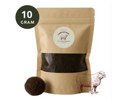 Comfortwol - Wandelwol 10 gram - Bruin - 100% natuurlijke Antidruk wol - Voetwol voor blaren, hielspoor & likdoorns – Rijk aan lanoline –Wandelwol voor voeten - Pieterpad & Vierdaagse - Schapenwol