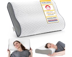 COMFYCENTRE® Orthopedisch Hoofdkussen - Hoogwaardig Traagschuim Hoofdkussen - Ergonomisch - Slaapkamer - Nek en Rugklachten