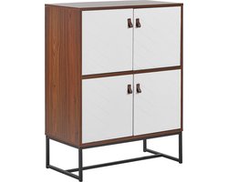 Commode donkerbruin/wit NUEVA