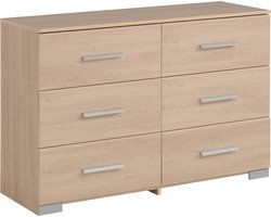 Commode Ekko 6 laden - Parisot - Ladekast - Bruin - Spaanplaat