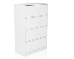 Commode ESTORIA 58 x 30 x 91 cm 4 vakken wit hjh LIVING