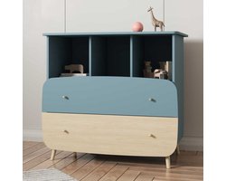 Commode Firmiana | 96 x 55,7 x 82,8 cm | Blauw
