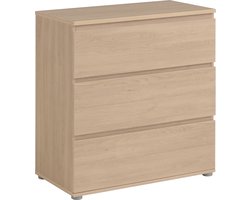 Commode Nux 3 laden - eik