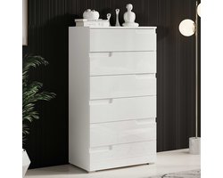 Commode Peso 6 lades - wit - Emob - Ladekast - Wit - MDF