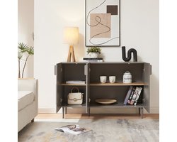 Commode Starvili dressoir 75x115x38 cm grijs [en.casa]