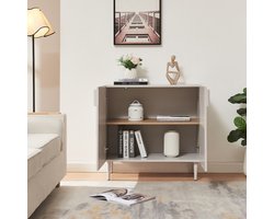 Commode Starvili dressoir 75x76x38 cm beige [en.casa]