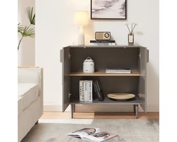 Commode Starvili dressoir 75x76x38 cm grijs [en.casa]