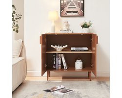 Commode Starvili dressoir 75x76x38 cm roestkleurig [en.casa]
