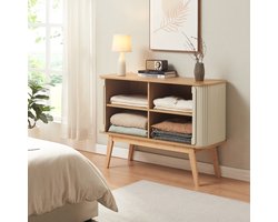 Commode Tysvær dressoir bamboe 110x40x80 cm [en.casa]