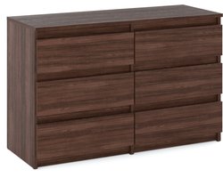 Commode van wengé-eikenhout, tv-meubel voor de woonkamer, 100 cm, dressoir, kledingkast