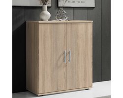 Commode Viviane 60cm met 2 deuren - eik - Bega Consult - Halfhoge kast - Bruin - Spaanplaat