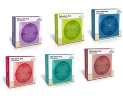 Commodoor tafelwekker (paars, 15x5,7x15 cm)