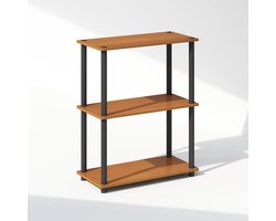 Compact 3-laags multifunctioneel displayrek voor boeken en decoratie