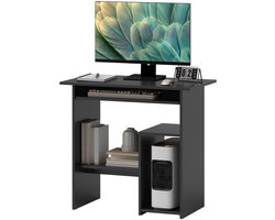 Compact Bureau - Schrijftafel - Computerbureau - Bureautafel - Bureau - Zwart - 80 x 45 x 75 cm