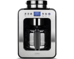 Compact Elektronisch Koffiezetapparaat met Maalwerk voor 4 Kopjes Koffie - Geschikt voor Hele Bonen en Poeder