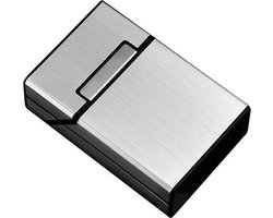 Compacte Aluminium Opbergcase - Zilver - Waterbestendig - Lichtgewicht - Met Magnetische Sluiting