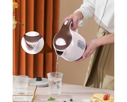 Compacte Bruine Draadloze Waterkoker 1L - BPA-vrij