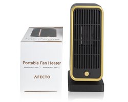 Compacte keramische kachel met 500W vermogen. Ideaal voor slaapkamer of caravan. oververhittingsbeveiliging en kantelbeveiliging. Lichtgewicht, stil en makkelijk mee te nemen.