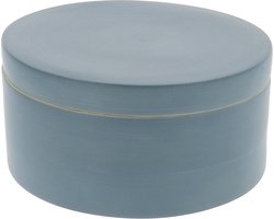 Compactor Opbergdoos Julie 16 X 8,5 Cm Bamboe Petrolblauw