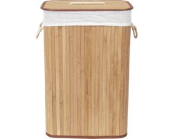 Compactor Wasmand 40 X 30 X 60 Cm Bamboe Bruin