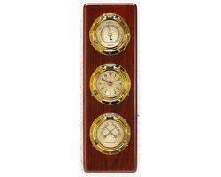 Compass 3-instrumenten serie op hout