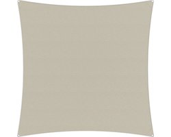 Compleet pakket: Umbrosa Ingenua schaduwzeil vierkant 3x3 m solidum canvas met bevestigingsset en buitendoekreiniger