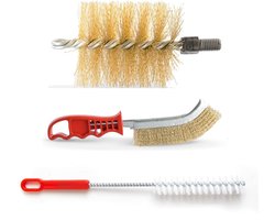 Complete Haardreinigingsset met Stalen Borstel voor Schoorsteen en Kachelpijp