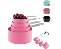 Complete Keukenmeetset met 8-delige Maatlepels en Maatbekers voor Nauwkeurige Ingrediëntenmeting