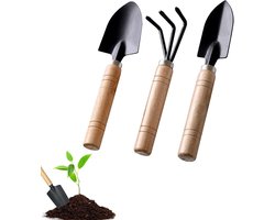 Complete Tuinset met 3 Tuin Gereedschappen - Handschep, Tuinschep en Bonsai Tools voor Planten en Bloemen