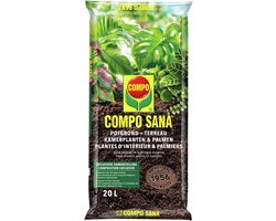 COMPO SANA Potgrond Kamerplanten & Palmen - inclusief meststof met 100 dagen werking - voor alle groene en bloeiende kamerplanten - verzekert een harmonieuze groei en gezonde bladeren - zak 10L