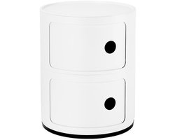 Componibili Opbergkast - Modulair Meubelstuk - Ruimte Organiseren - Gemaakt van Gerecycled Materiaal - H 40 x Ø 32 cm