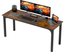 Computerbureau 180x60x75cm Bruin Bureau werktafel schrijftafel tafel industrieel ontwerp praktisch en mooi geschikt