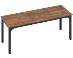 Computerbureau 200x60x75cm Bruin Bureau werktafel schrijftafel tafel industrieel ontwerp praktisch en mooi geschikt voor thuiskantoor studie en vergaderingen
